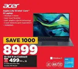 HiFi Corp Acer Aspire Lite 16 Intel Core i5 Laptop offer