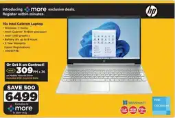 HiFi Corp HP 15s Intel Celeron Laptop offer