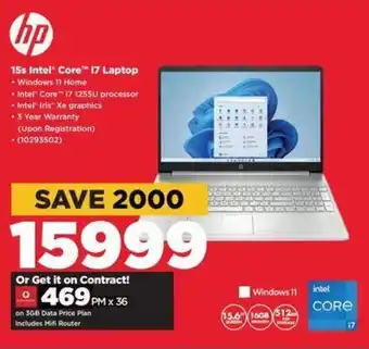 HiFi Corp HP 15s Intel Core i7 Laptop offer