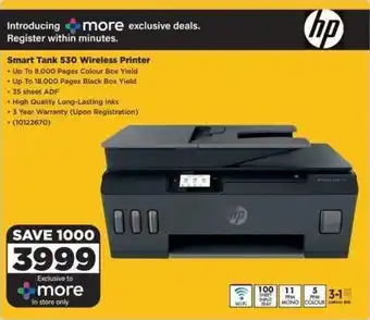 HiFi Corp HP Smart Tank 530 Wireless Printer offer