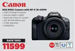 HiFi Corp Canon EOS R100 Camera with RF-S 18-45MM offer