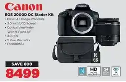 HiFi Corp Canon EOS 2000D DC Starter Kit offer