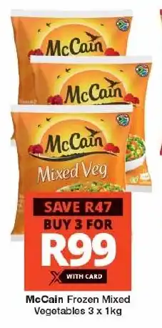 Checkers McCain Frozen Mixed Vegetables offer