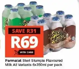 Checkers Parmalat Steri Stumpie Flavoured Milk All Variants offer
