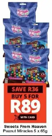 Checkers Sweets From Heaven Peanut Miracles offer