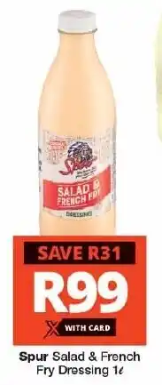 Checkers Spur Salad & French Fry Dressing 1L offer