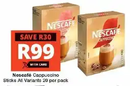 Checkers Nescafé Cappuccino Sticks All Variants offer