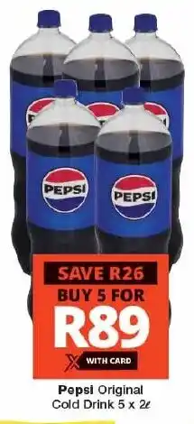 Checkers Pepsi Original Cold Drink offer