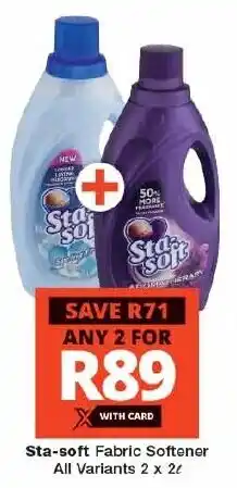 Checkers Sta-soft Fabric Softener All Variants offer