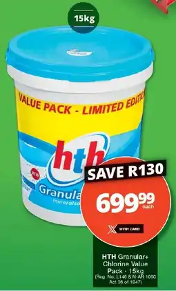 Checkers HTH Granular+ Chlorine Value Pack offer