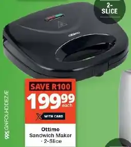 Checkers Ottimo Sandwich Maker offer