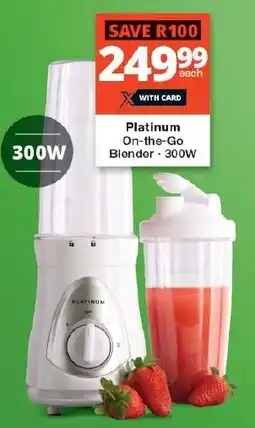 Checkers Platinum On-the-Go Blender offer