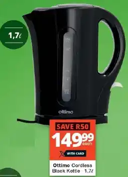 Ottimo Cordless Black Kettle