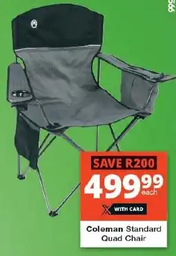 Checkers Coleman Standard Quad Chair offer