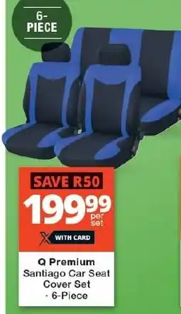 Checkers Q Premium Santiago Car Seat Cover Set offer