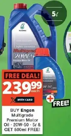 Checkers Engen Multigrade Premium Motor Oil offer