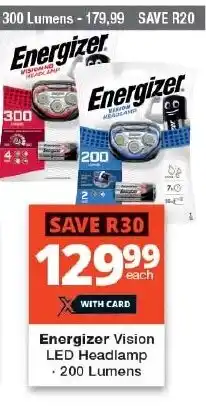 Checkers Energizer Vision LED Headlamp offer