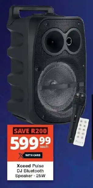 Checkers Xceed Pulse DJ Bluetooth Speaker offer