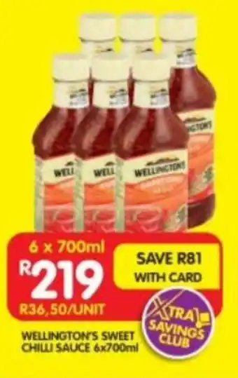 Shoprite Wellington's sweet chilli sauce offer