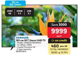 Makro SAMSUNG 165 cm (65") Smart UHD TV offer