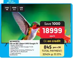 Makro SKYWORTH 215 cm (85") Smart UHD Google TV offer