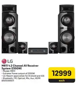 Makro LG MR11 4.2 Channel AV Receiver System (2300W) offer