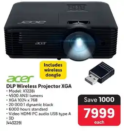 Makro Acer DLP Wireless Projector XGA offer