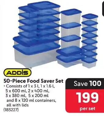Makro ADDIS 50-Piece Food Saver Set offer