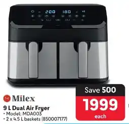 Makro Milex Dual Air Fryer offer