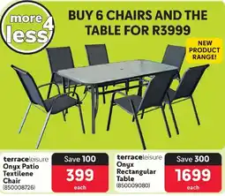Makro Onyx Patio Textilene Chair offer