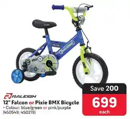 Makro RALEIGH 12" Falcon or Pixie BMX Bicycle offer
