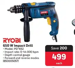 Makro RYOBI 650 W Impact Drill offer