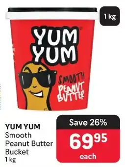 Makro YUM YUM Smooth Peanut Butter Bucket offer