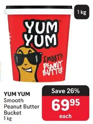 Makro YUM YUM Smooth Peanut Butter Bucket offer