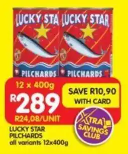 Shoprite Lucky star pilchards all variants offer