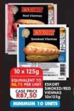 Shoprite Eskort smoked/ Red viennas offer