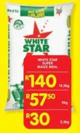 Shoprite White star super maize meal offer