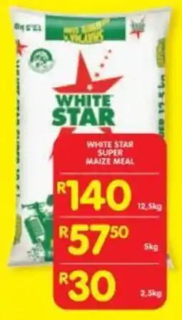 Shoprite White star super maize meal offer