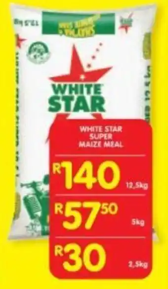 Shoprite White star super maize meal offer