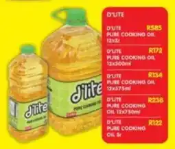Shoprite D'lite pure cooking oil offer