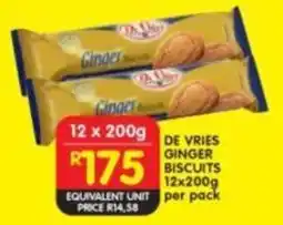 Shoprite De vries ginger biscuits offer