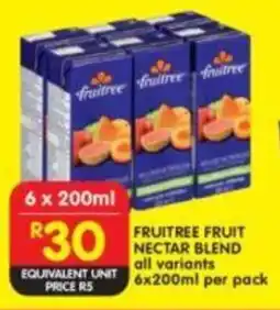 Shoprite Fruitree fruit nectar blend all variants offer