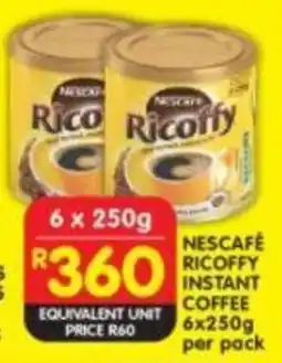 Shoprite Nescafe ricoffy instant coffee offer
