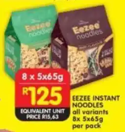 Shoprite Eezee instant noodles offer