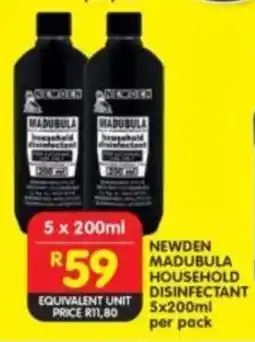 Shoprite Newden madubula household disinfectant offer