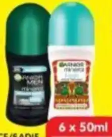 Shoprite Garnier roll-on for ladies/ Men all variants offer