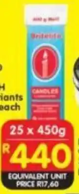 Shoprite Britelite candles offer