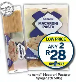 no name Macaroni Pasta or Spaghetti