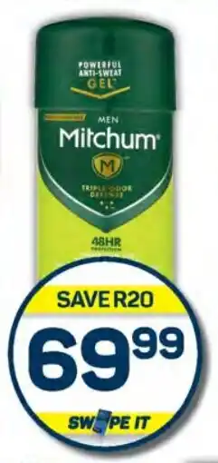 Pick n Pay Mitchum Power or Advanced Gel Anti-Perspirant Assorted offer