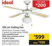 Builders Warehouse Ideal 105cm Ceiling Fan offer